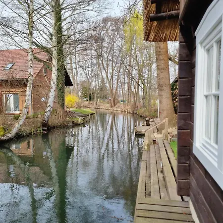 度假居 Ferienhaus Fliess Paradies Mit Privatem Saunahaus - Leipe, Spreewald
