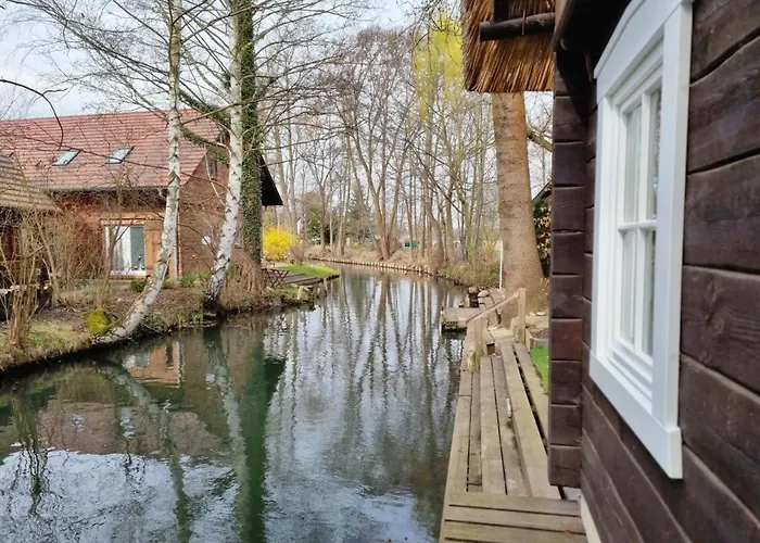 度假居 Ferienhaus Fliess Paradies Mit Privatem Saunahaus - Leipe, Spreewald